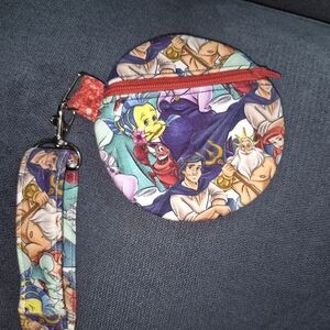 Disney Little Mermaid Round Wristlet Coin Purse